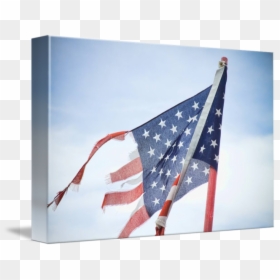 Torn American Flag Png - Flag Of The United States, Transparent Png - american flag pin png