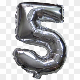 Number Balloons - Common Kingsnake, HD Png Download - silver balloon png