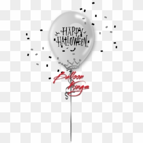 11in Latex Moon & Bat Silver - Happy Birthday Clear, HD Png Download - silver balloon png
