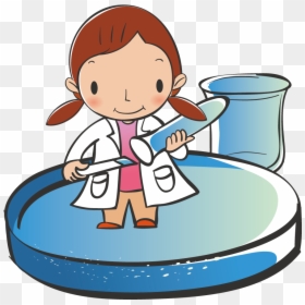Scientist Clipart Study Science - Nghiên Cứu Khoa Học Hoạt Hình, HD Png Download - scientist clipart png