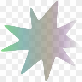 Gradient Coloured Star - Emblem, HD Png Download - green gradient png