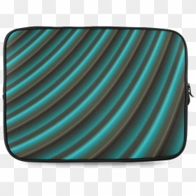 Glossy Green Gradient Stripes Custom Laptop Sleeve, HD Png Download - green gradient png