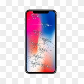 Iphone X Glass Broken, HD Png Download - cracked screen transparent png