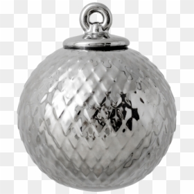 E Rhombe Bauble Silver Rhombe - Silver Bauble Png, Transparent Png - silver christmas ornament png