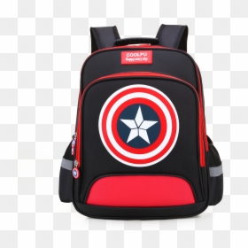 Kids Backpack For School Captain America School Bag - Vogue School Bags, HD Png Download - captain america symbol png