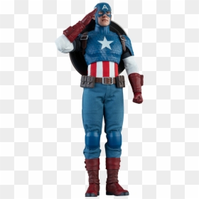 Sideshow Captain America 1 6, HD Png Download - captain america symbol png