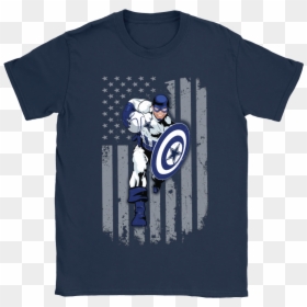 American Football Captain America Dallas Cowboys Shirts - Hodgkin's Lymphoma Fight Shirt, HD Png Download - captain america symbol png