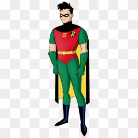 American Robin Clipart Drawn - Batman Animated Series Robin Png, Transparent Png - tim drake png