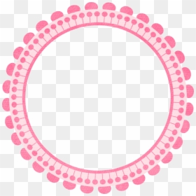 Life Happens Sweetly - Circle Monogram Frame Png, Transparent Png - dot circle png