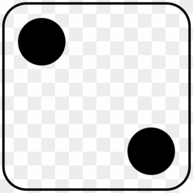 Dice Clipart 2 Dot - Dice With 2 Dots, HD Png Download - dot circle png