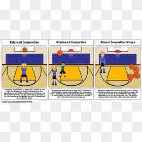 Forces Mass X Acceleration In Sport, HD Png Download - basketball court lines png