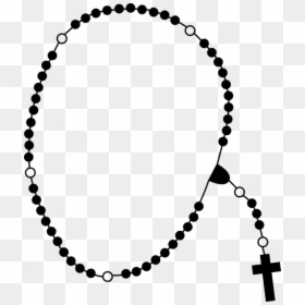 Black And White Rosary, HD Png Download - rosary clipart png
