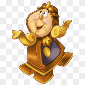 Clock Clipart Disney - Clock Beauty And The Beast Cartoon, HD Png Download - beauty and beast png