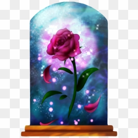 Beauty And The Beast Rose Painting, HD Png Download - beauty and beast png