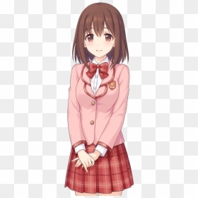 Cute Human Staff Kusano Yui Normal Start 1 Shy - Cute Animd Girl Png, Transparent Png - anime school girl png