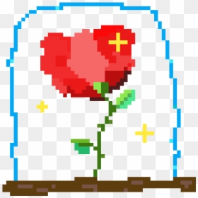 Beauty And The Beast Rose - Anime Kawaii Pixel Art, HD Png Download - beauty and beast png