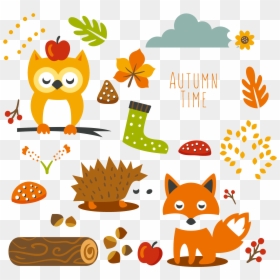 September Decorations Clipart Autumn Within Transparent - Cute Autumn Clip Art, HD Png Download - decorations png