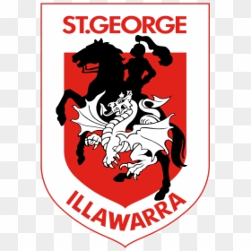 George Illawarra Dragons Logo - St George Dragons Logo, HD Png Download - dragon border png