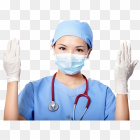 Doctor Wearing Gloves, HD Png Download - rubber gloves png