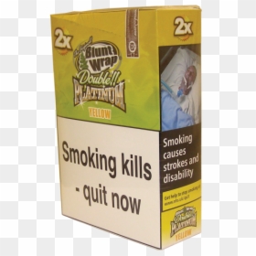 Blunt Wrap Double Platinum Yellow - Blunt Wrap, HD Png Download - blunts png