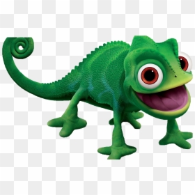 Cartoon Chameleon - Pascal From Tangled, HD Png Download - lizard tongue png