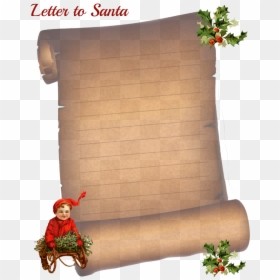 Letter To Santa Scroll, HD Png Download - scroll paper png