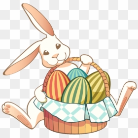Easter Bunny Basket Png, Transparent Png - easter egg basket png