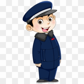 Police Uncle Png Download - Police Clipart Blue Background, Transparent Png - police man png