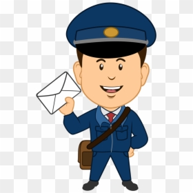 Postman Images Free Download - Postman Clipart, HD Png Download - police man png