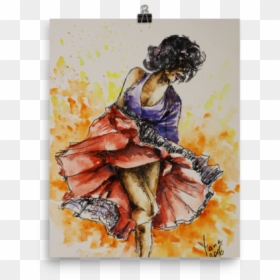 Fashion Illustration, HD Png Download - salsa dancers png