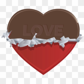Valentines Day Hearts, Valentines Day Clipart, Love - Chocolate Heart Clipart, HD Png Download - valentines day heart png