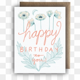 Happy Birthday Poppy - Greeting Card, HD Png Download - birthday card png