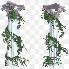Beautiful Columns With Vines Png Decorative Elements - Greek Columns With Vines, Transparent Png - greek columns png