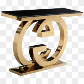 Gg Gold Console Table, HD Png Download - table transparent png
