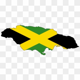 Jamaica Flag Map Large Map - Jamaica Flag Map, HD Png Download - flag globe png