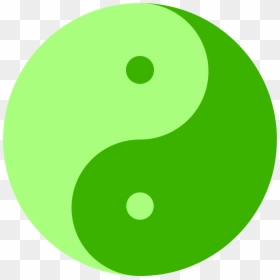 Green Yin And Yang Clipart , Png Download - Yin And Yang Green, Transparent Png - yin yang transparent png