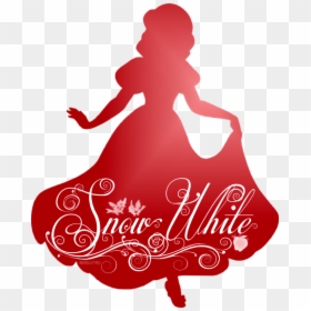 Snow White Silhouette - Disney Princess Silhouette Colored, HD Png Download - white silhouette png