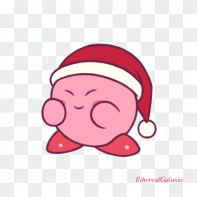 Kirby With Christmas Hat, HD Png Download - real santa hat png