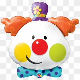 Clown With Balloons Png - Cute Clown Foil Balloon, Transparent Png - orange balloons png