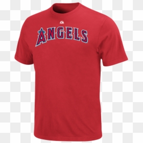 Mike Trout Los Angeles Angels Of Anaheim Majestic T - Anaheim Angels, HD Png Download - mike trout png