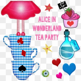 Alice In Wonderland, Felt Clip Art, Tea Party, Alice, HD Png Download - alice in wonderland mad hatter png