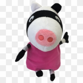 Zoe Zebra 6” Beanie Babies Plush - Zoe Zebra Peppa Pig Plush, HD Png Download - stuffed animals png