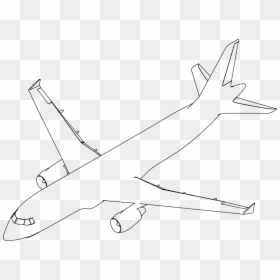 Airplane - Aircraft Line Drawings, HD Png Download - airliner png