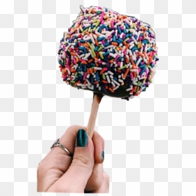#rainbow #sprinkles #candy #apple #candyapple #remixed - Rum Ball, HD Png Download - candy apple png