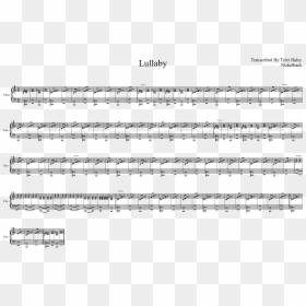 Nickelback Lullaby Notes Piano, HD Png Download - nickelback png