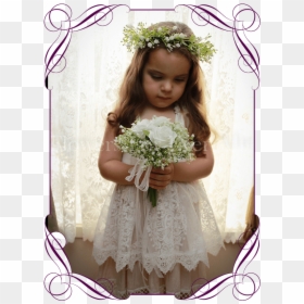 Basket For Flower Girl Wedding, HD Png Download - babys breath png