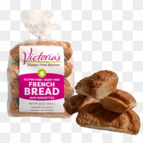 Victorias Gluten Free French Baguettes Package Product - Whole Wheat Bread, HD Png Download - french bread png