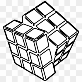 Rubix Cube In Black And White, HD Png Download - white square png