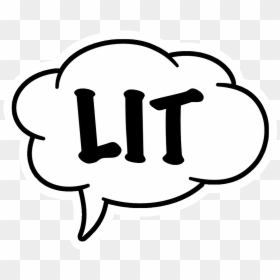 Drawings Of The Word Lit, HD Png Download - word bubble png