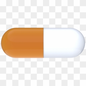 Orange Pill Png Icon, Transparent Png - pill png